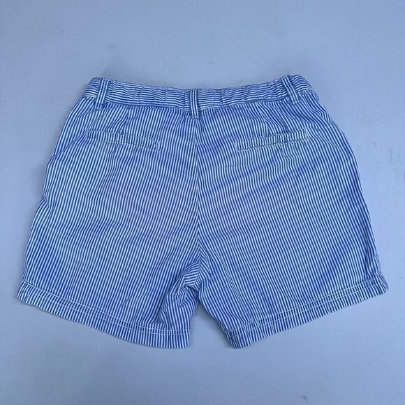 H&M blue striped Girl shorts size 6/7 y - Picture 3 of 4
